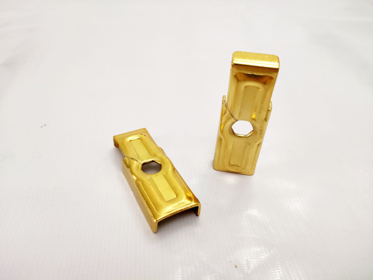 بست پروفیل ۲۵ یک طرفه 2mm آبکاری کروم طلایی